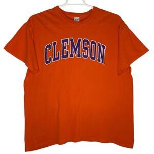 Clemson Tigers T-Shirt Orange Purple Cotton Gildan Size XL Collegiate Tailgate